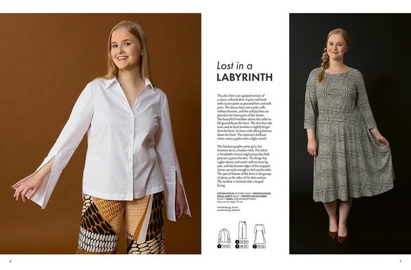 Image du magazine OTTOBRE design Woman 5/2022, consacré aux patrons de couture pour vêtements féminins en anglais, disponible en ligne chez Šarlotes audumi