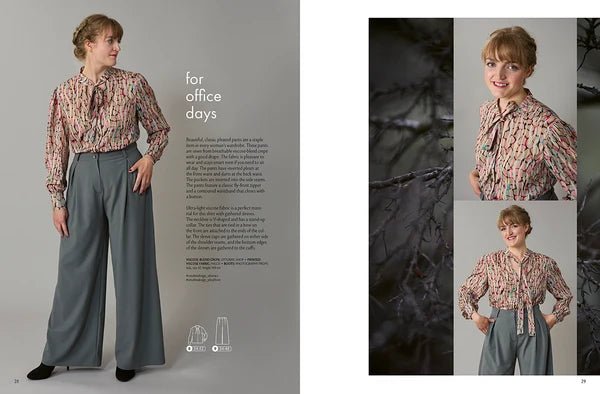 Image du magazine OTTOBRE design Woman 5/2022, consacré aux patrons de couture pour vêtements féminins en anglais, disponible en ligne chez Šarlotes audumi