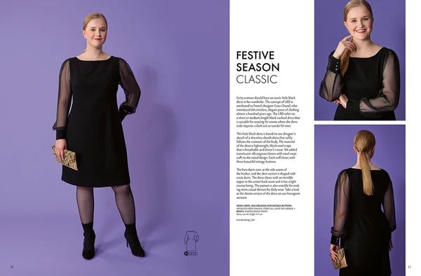 Image du magazine OTTOBRE design Woman 5/2022, consacré aux patrons de couture pour vêtements féminins en anglais, disponible en ligne chez Šarlotes audumi