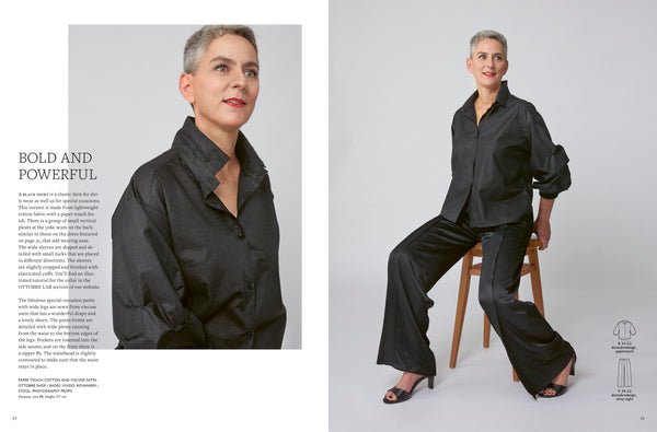 Image du magazine de patrons de vêtements pour femmes OTTOBRE design Woman 6/2023, en anglais – disponible en ligne chez Šarlotes audumi