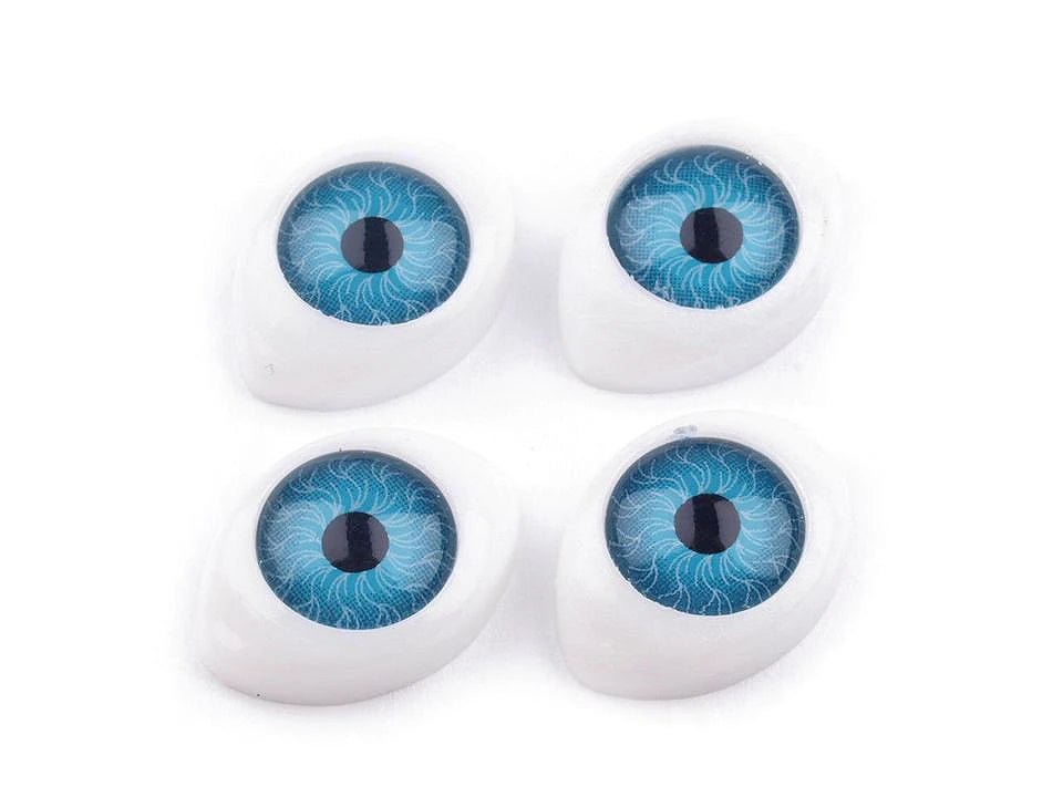 Image avec des yeux ovales en plastique 12x17 mm – disponible chez Šarlotes audumi