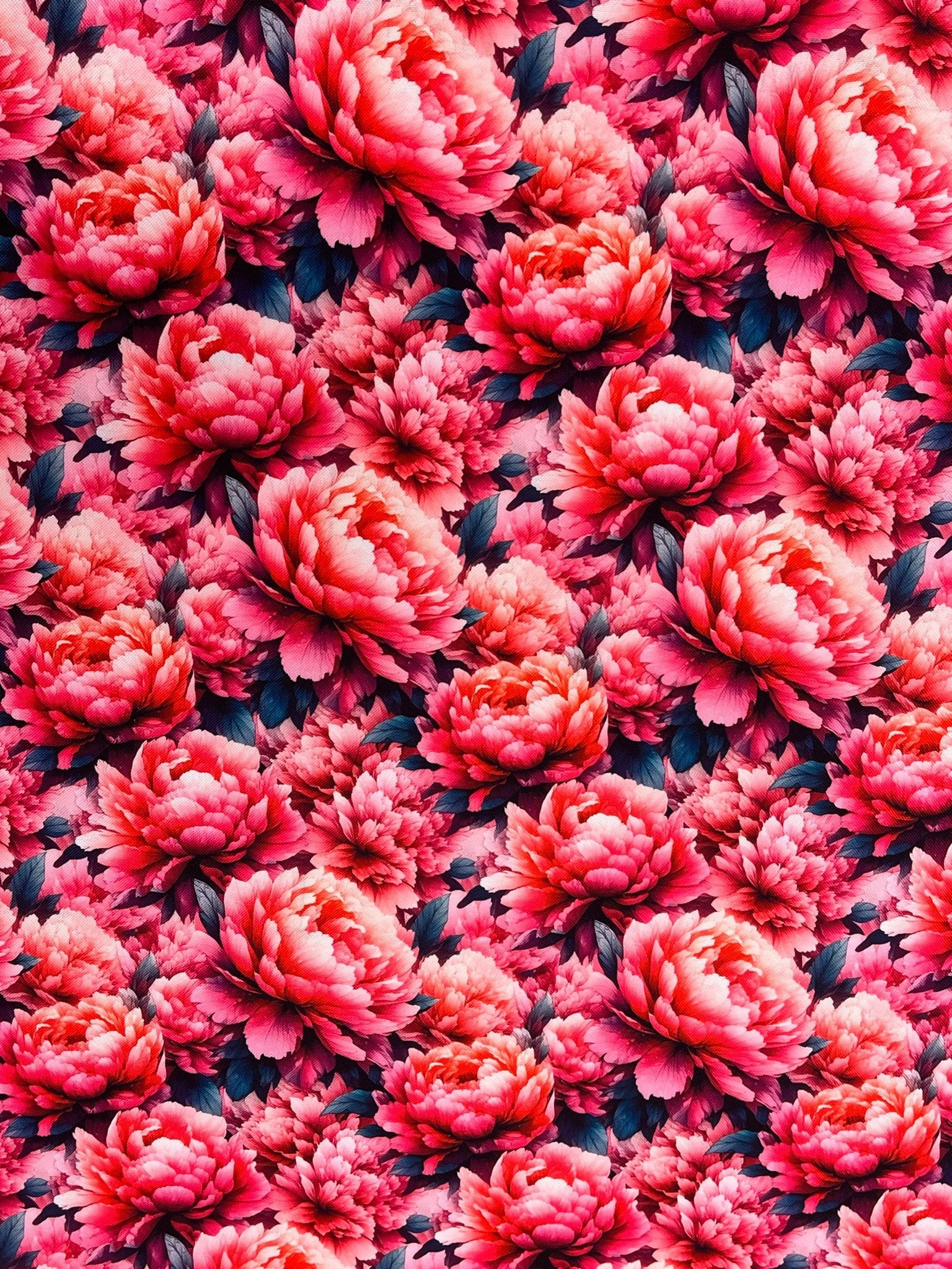 Attēls ar Oxford audums - peonijas 220 g/m² – mitrumizturīgs audums somām un pārvalkiem – pieejams Šarlotes audumi