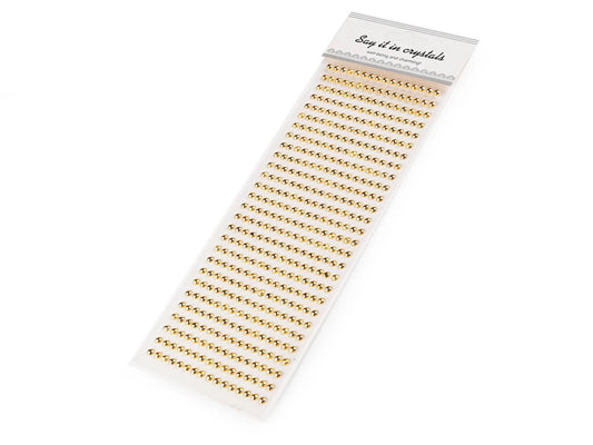 Self-adhesive decorative pearls Ø 5 mm – available online at Šarlotes audumi