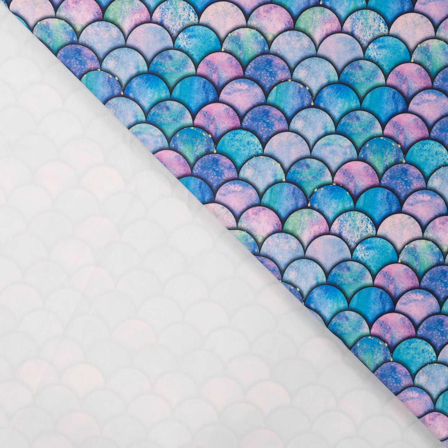 Tissu lycra pour maillots de bain - demi-cercles colorés 220 g/m² | UPF 50+