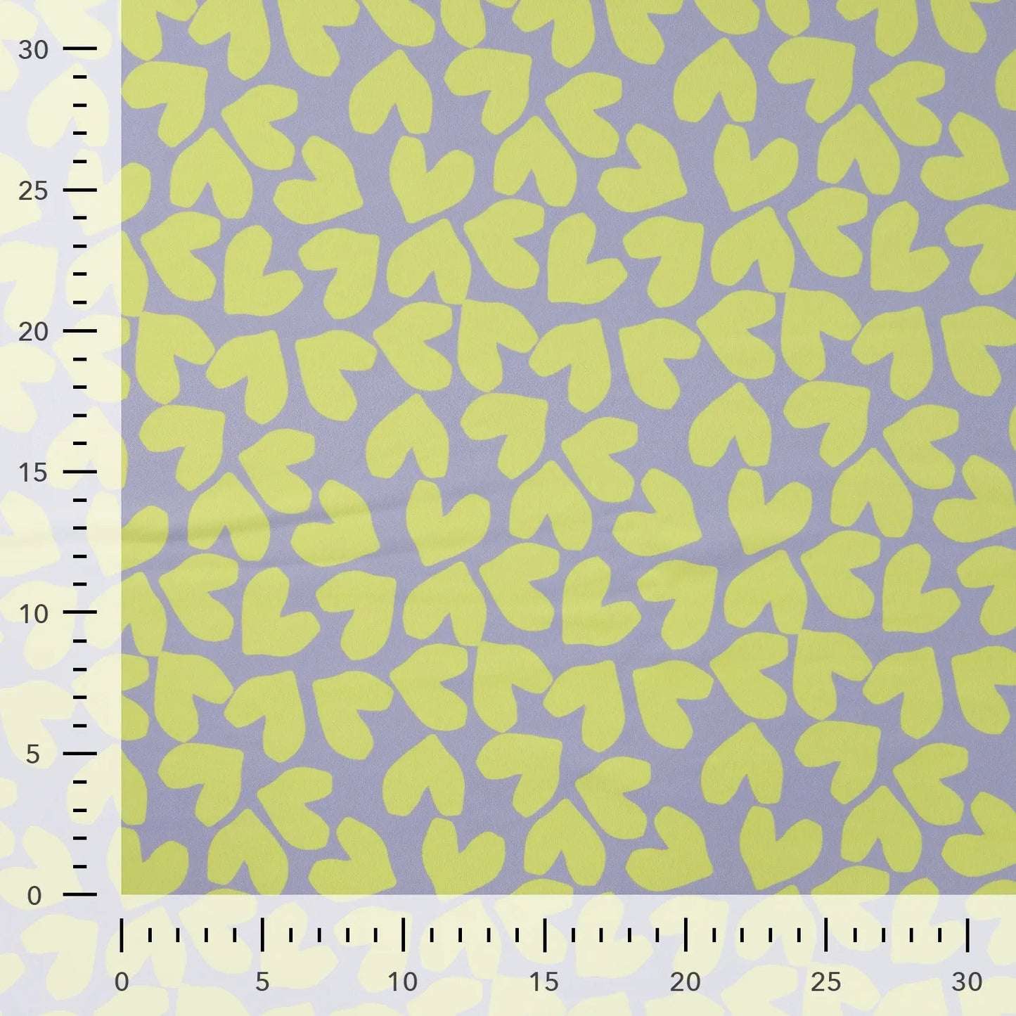 Tissu lycra pour maillot de bain - petits cœurs sur lilas fumé 220 g/m² | UPF 50+