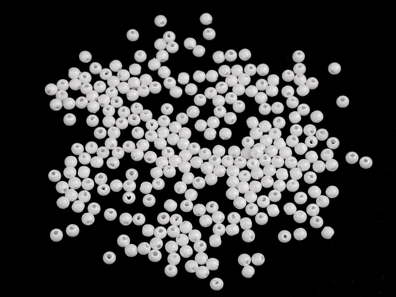 Perles, Ø4 mm, 10 g - coloris variés