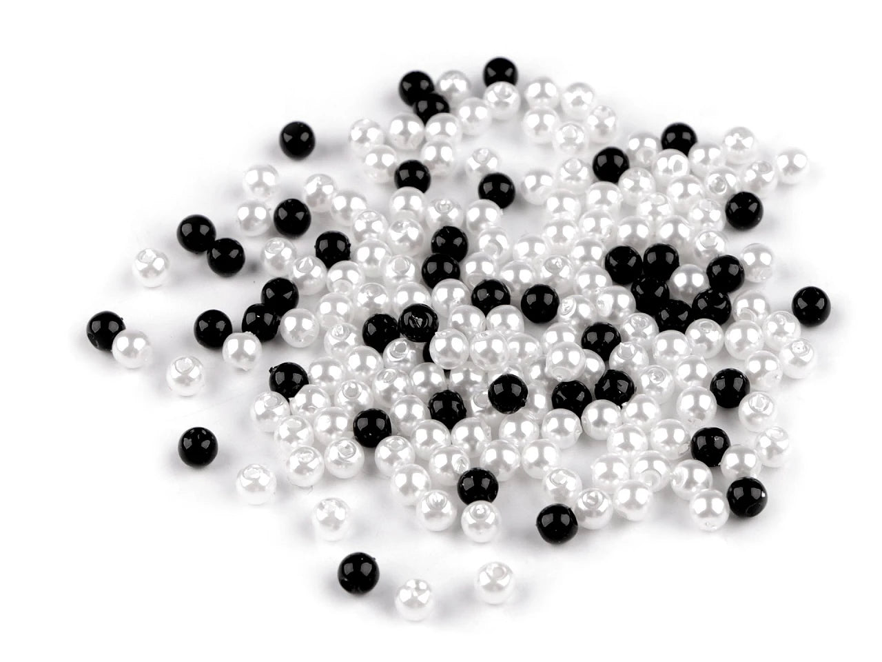 Perles, Ø4 mm, 10 g - variantes de couleurs assorties