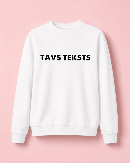 Attēls ar Personalizēts džemperis ar Tavu tekstu – pieejams internetā Šarlotes audumi