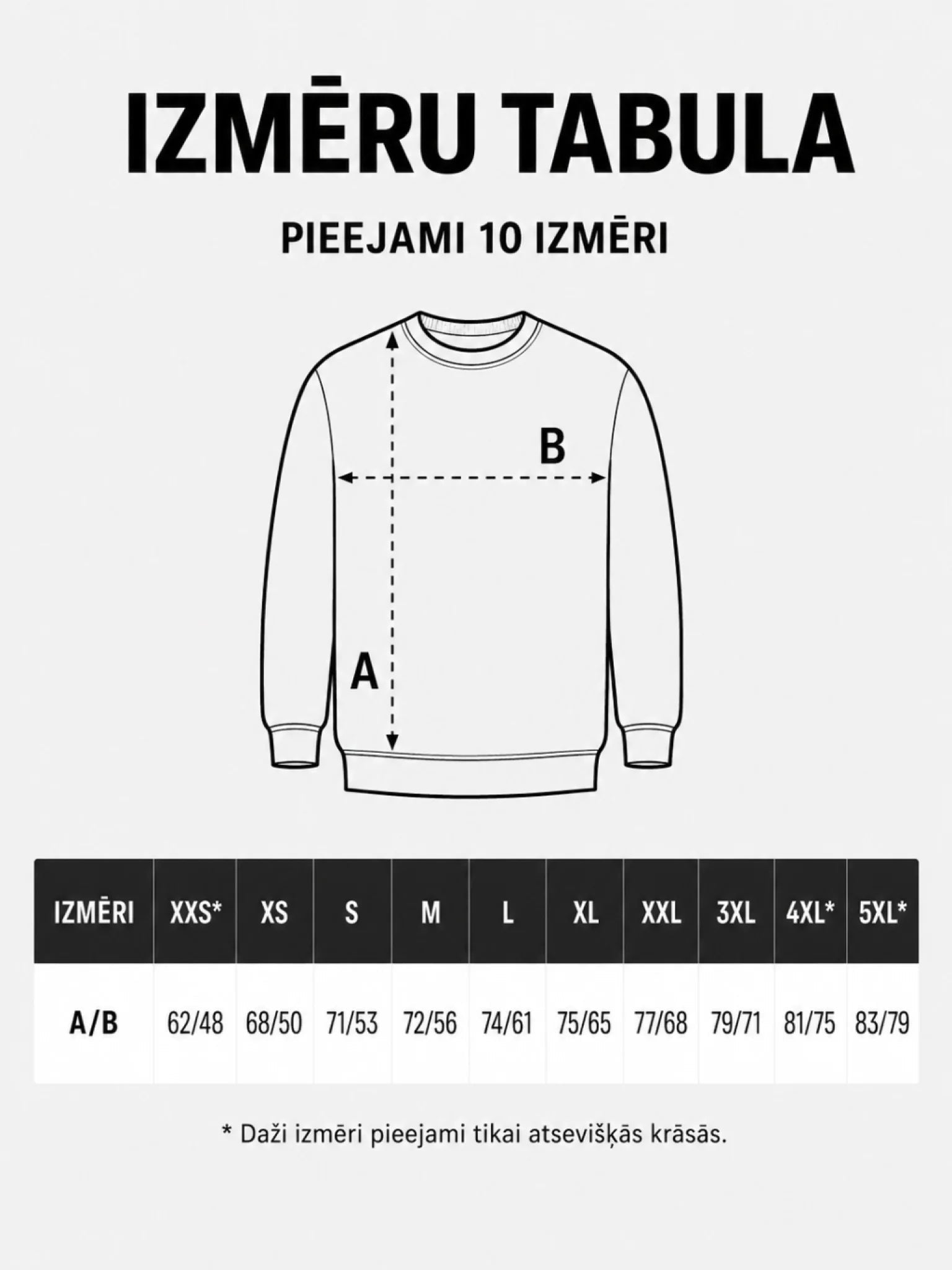 Bild von personalisiertem Pullover mit Text – online bei Šarlotes audumi erhältlich