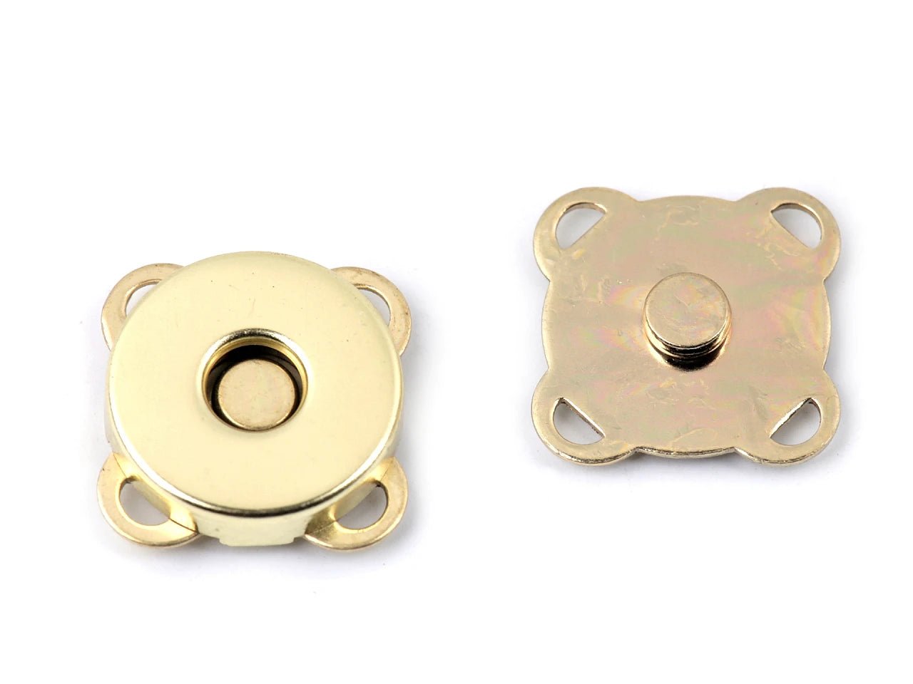 Annähbare Magnetverschlüsse Ø14 mm - goldfarben (5er-Set)