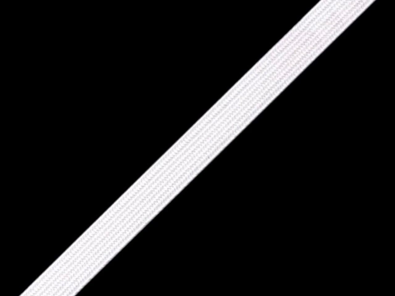Élastique plat blanc de 6 mm