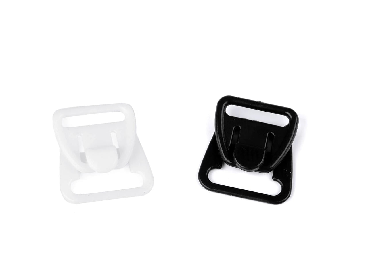 Image de fermetures en plastique pour soutiens-gorge |12 mm, lot de 10 pcs. – disponible chez Šarlotes audumi