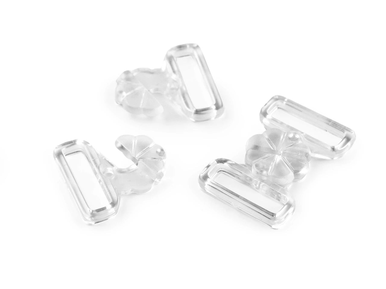 Image avec attache en plastique pour maillots de bain – 17 mm, 5 paires – disponible chez Šarlotes audumi