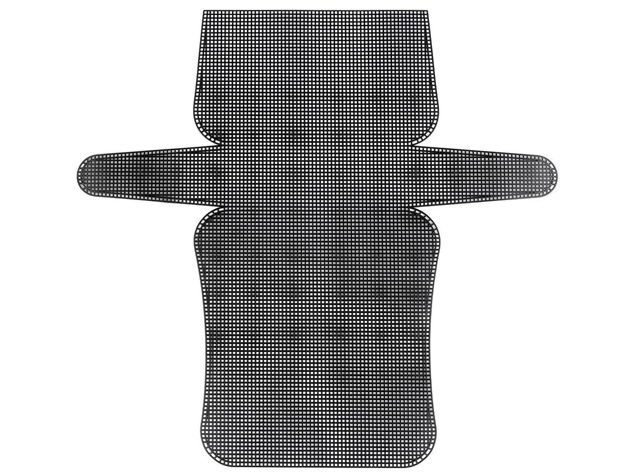 Matière plastique pour fabriquer des sacs en toile | 27 × 15 × 7 cm | Grille rigide | épaisseur 1,4 mm