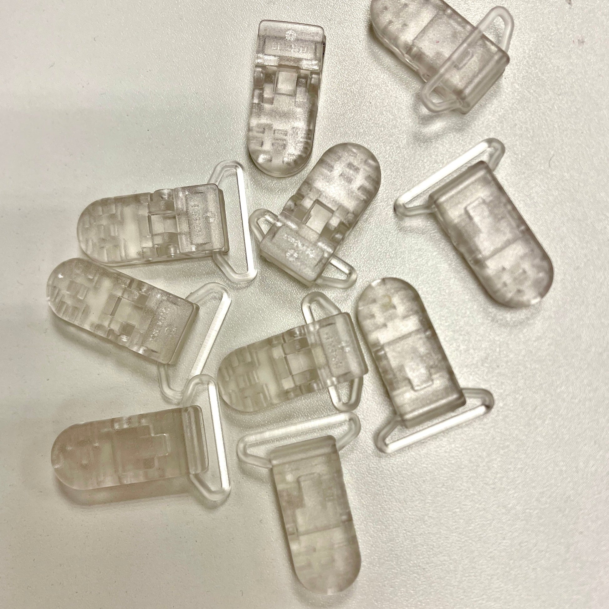 Plastic clip 20 mm - transparent| pack of 5 pcs.
