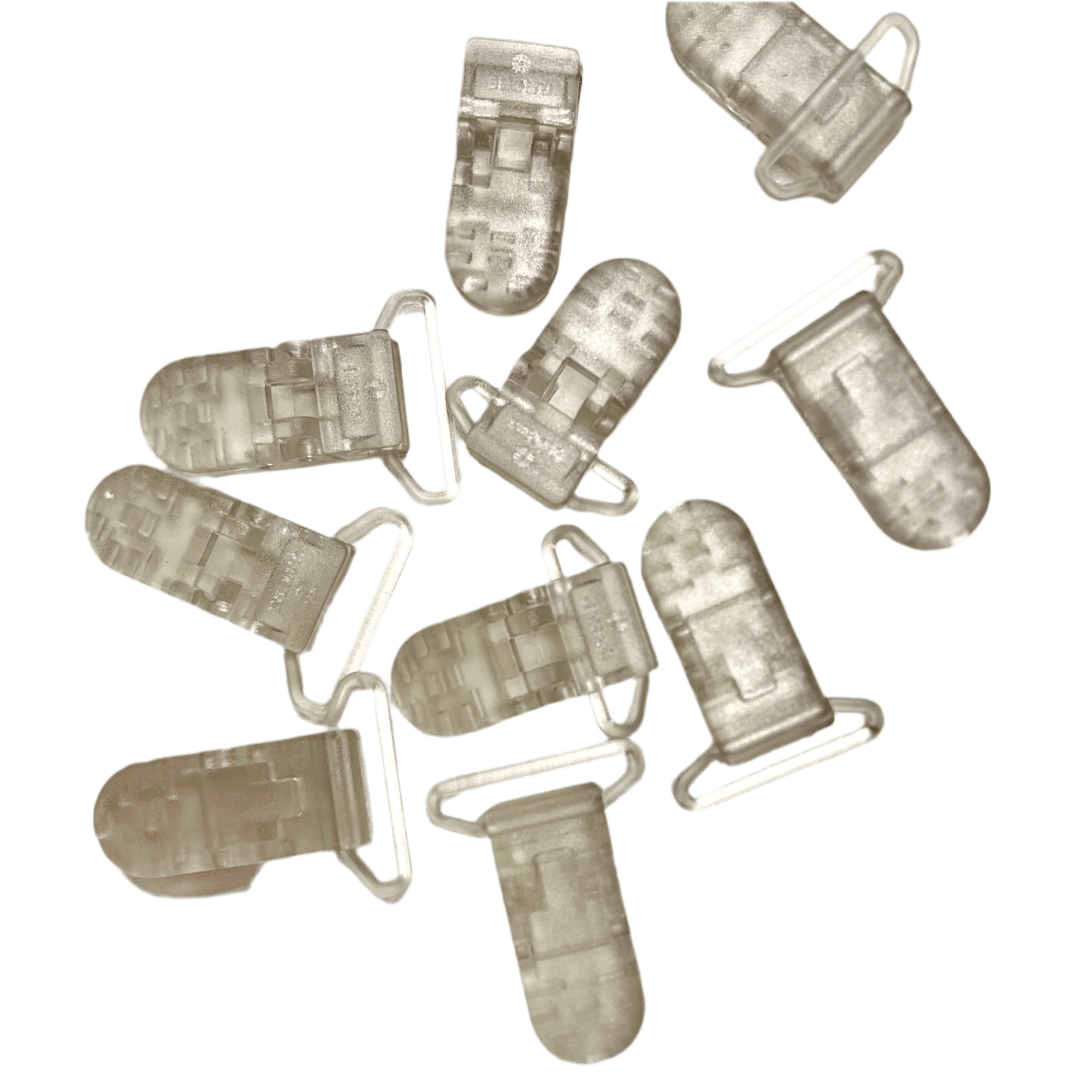 Plastic clip 20 mm - transparent | pack of 5 pcs.