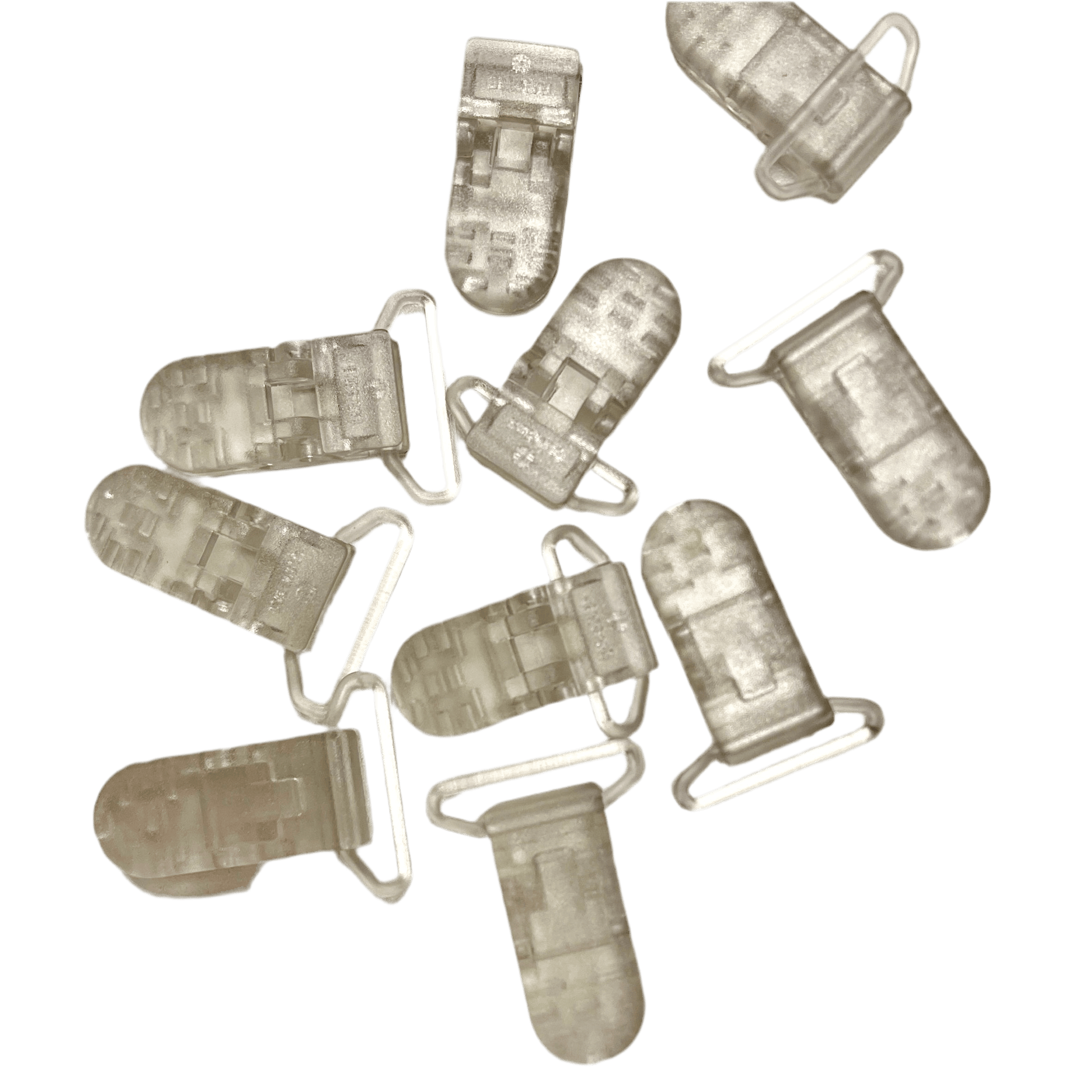 Plastic clip 20 mm - transparent | pack of 5 pcs.