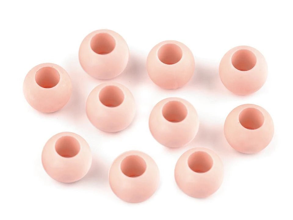 Matte plastic beads 10x12 cm|20 pcs.|various colors