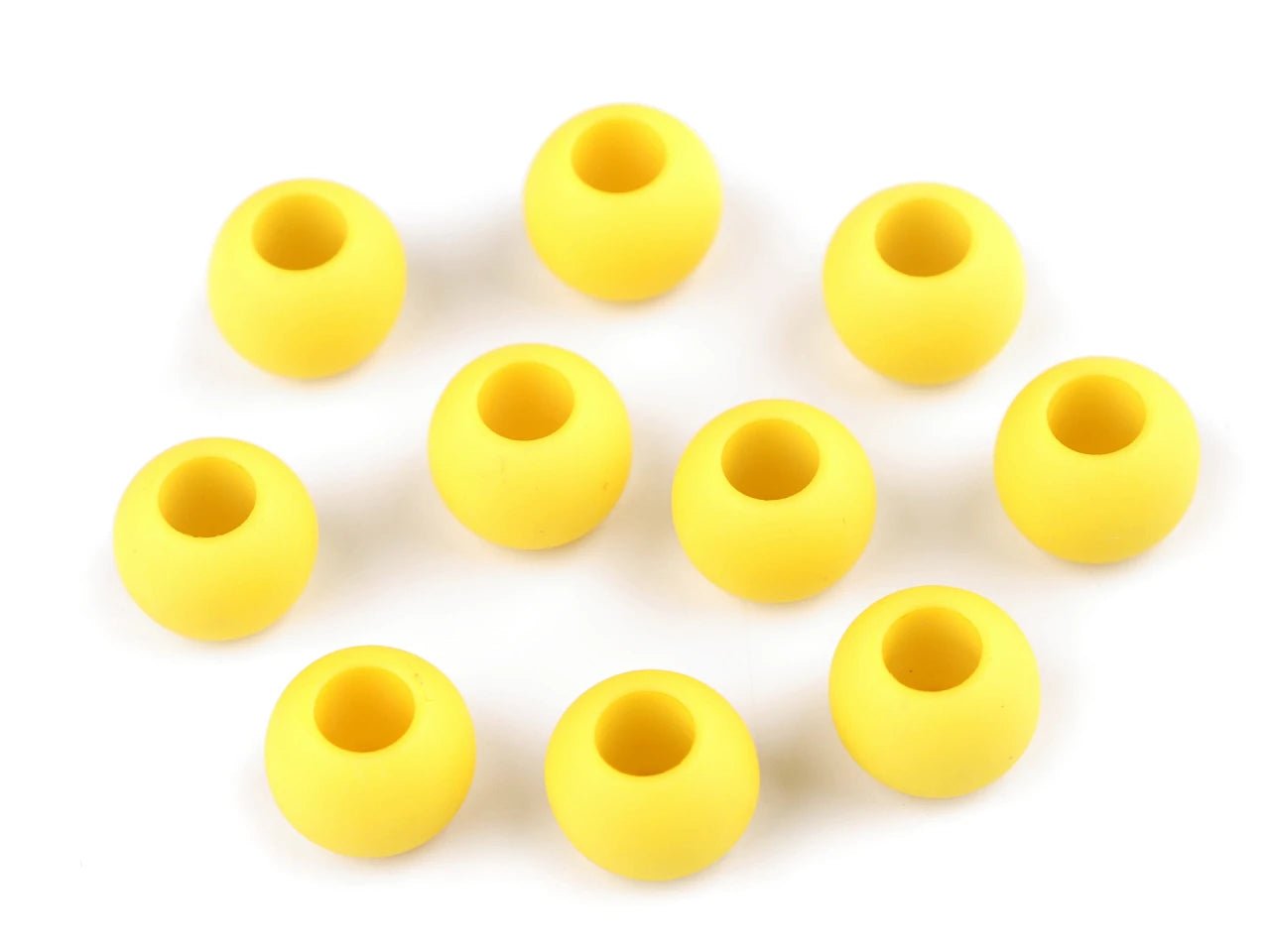 Matte plastic beads 10x12 cm | 20 pcs. | assorted colors