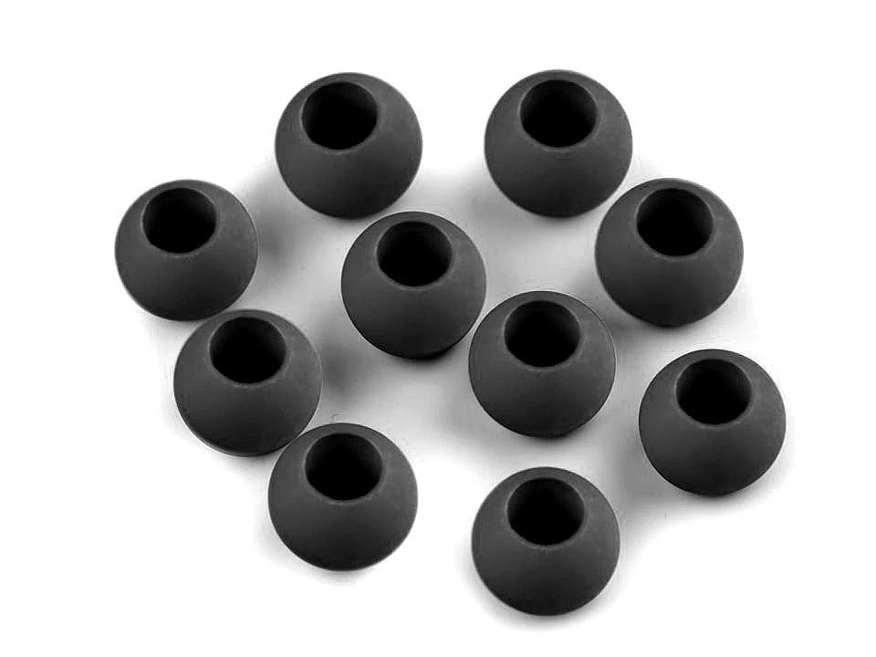 Plastic matte beads 10x12 cm|20 pcs.|various colors