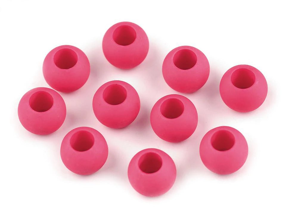 Matte plastic beads 10x12 cm | 20 pcs. | assorted colors
