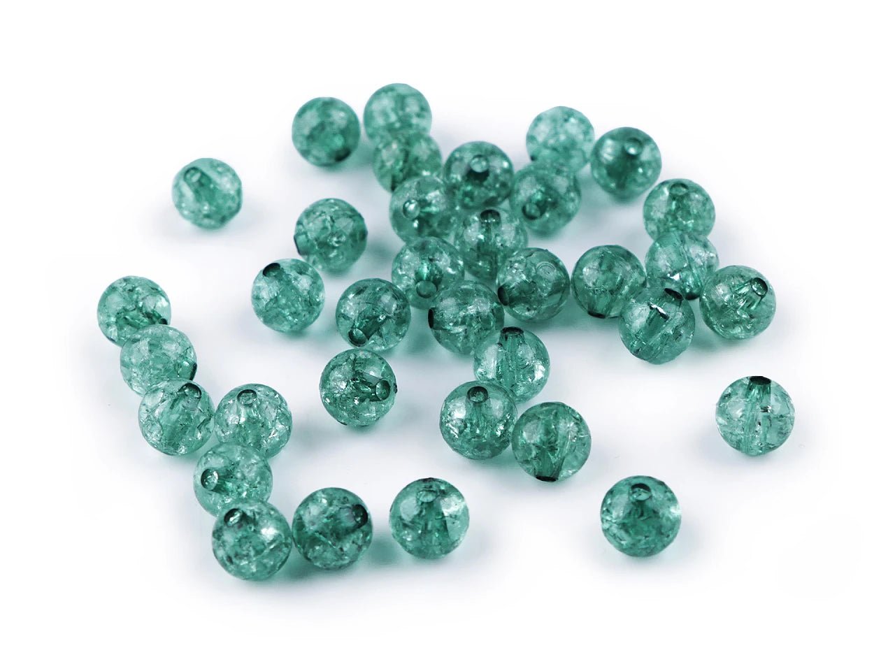 Image of plastic beads Ø8 mm 30 g | assorted colors – available at Šarlotes audumi