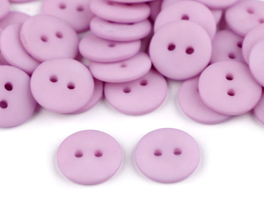 Plastic buttons 15 mm - lilac