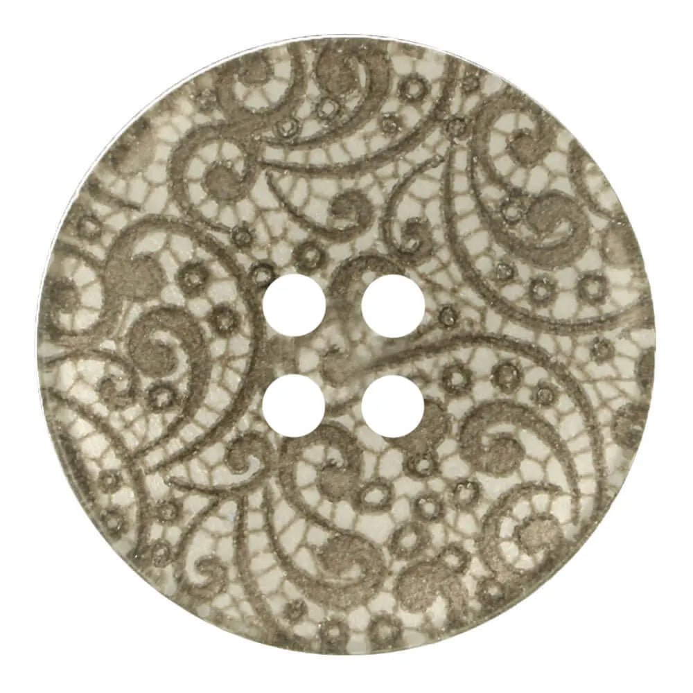 Boutons en plastique 17.5 mm - motif dentelle
