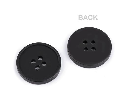 Plastic buttons 22 mm| dark brown