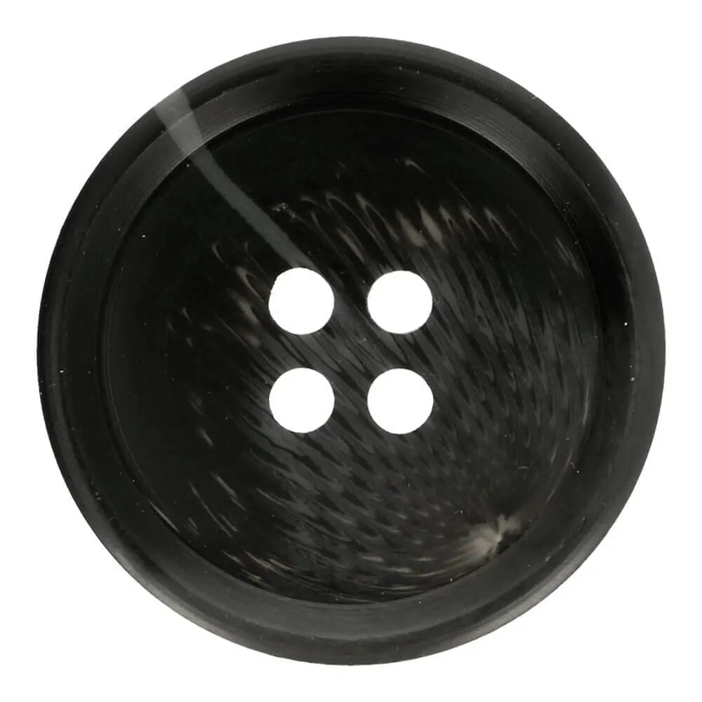 Image de boutons en plastique 24 mm noirs – disponible chez Šarlotes audumi