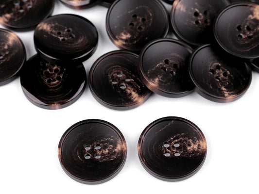 alt
Plastic buttons 27 mm dark brown with beige accents