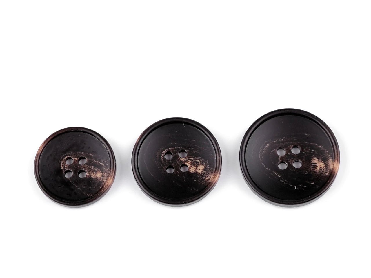 alt
Boutons en plastique de 27 mm marron foncé avec accent beige