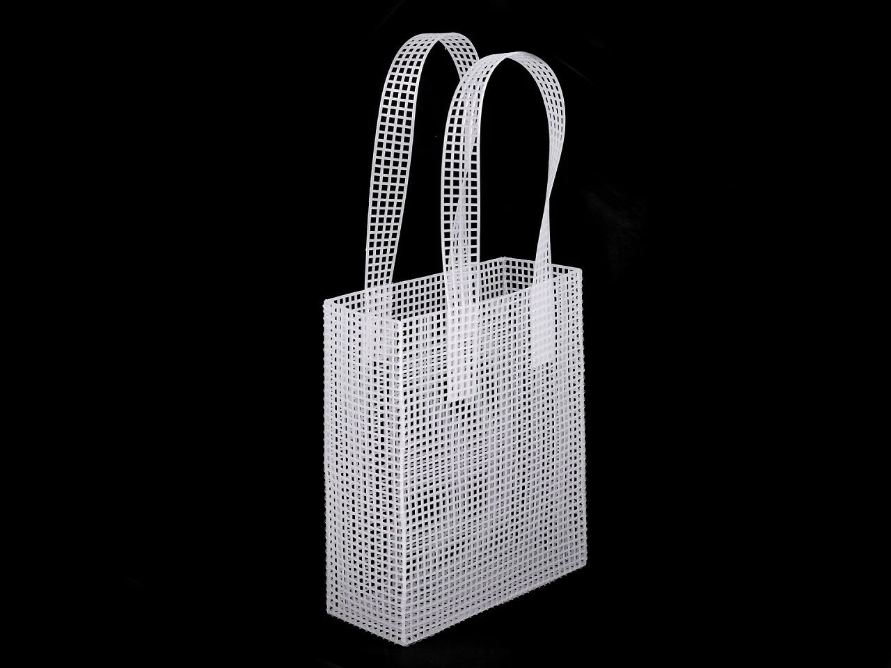 Plastmasas režģis (kanva) somas izgatavošanai | 20 × 24 × 8 cm | Ar rokturiem