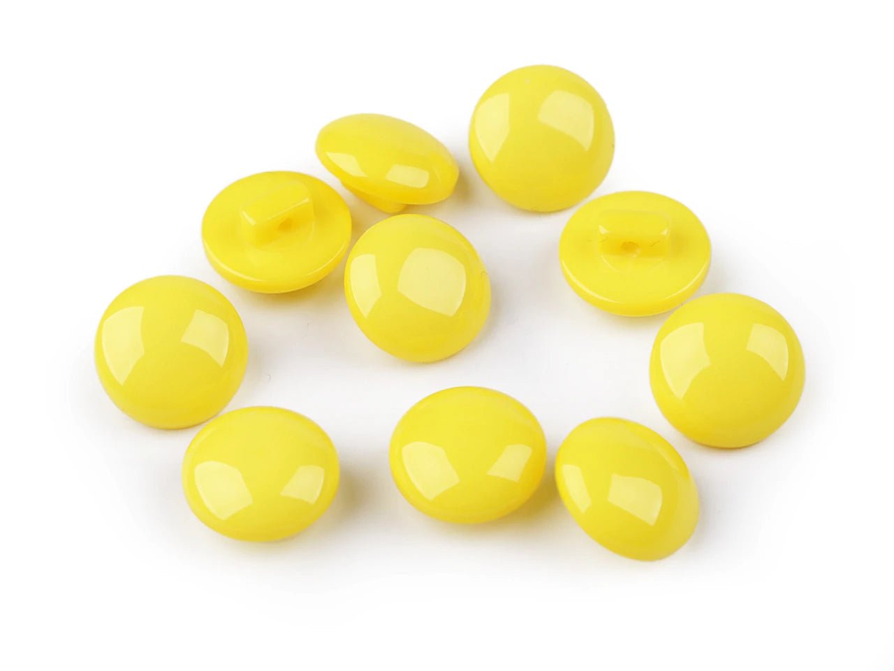 Boutons à pied 12.5 mm - jaunes