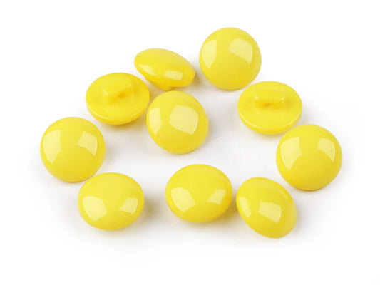 12.5 mm shank buttons - yellow