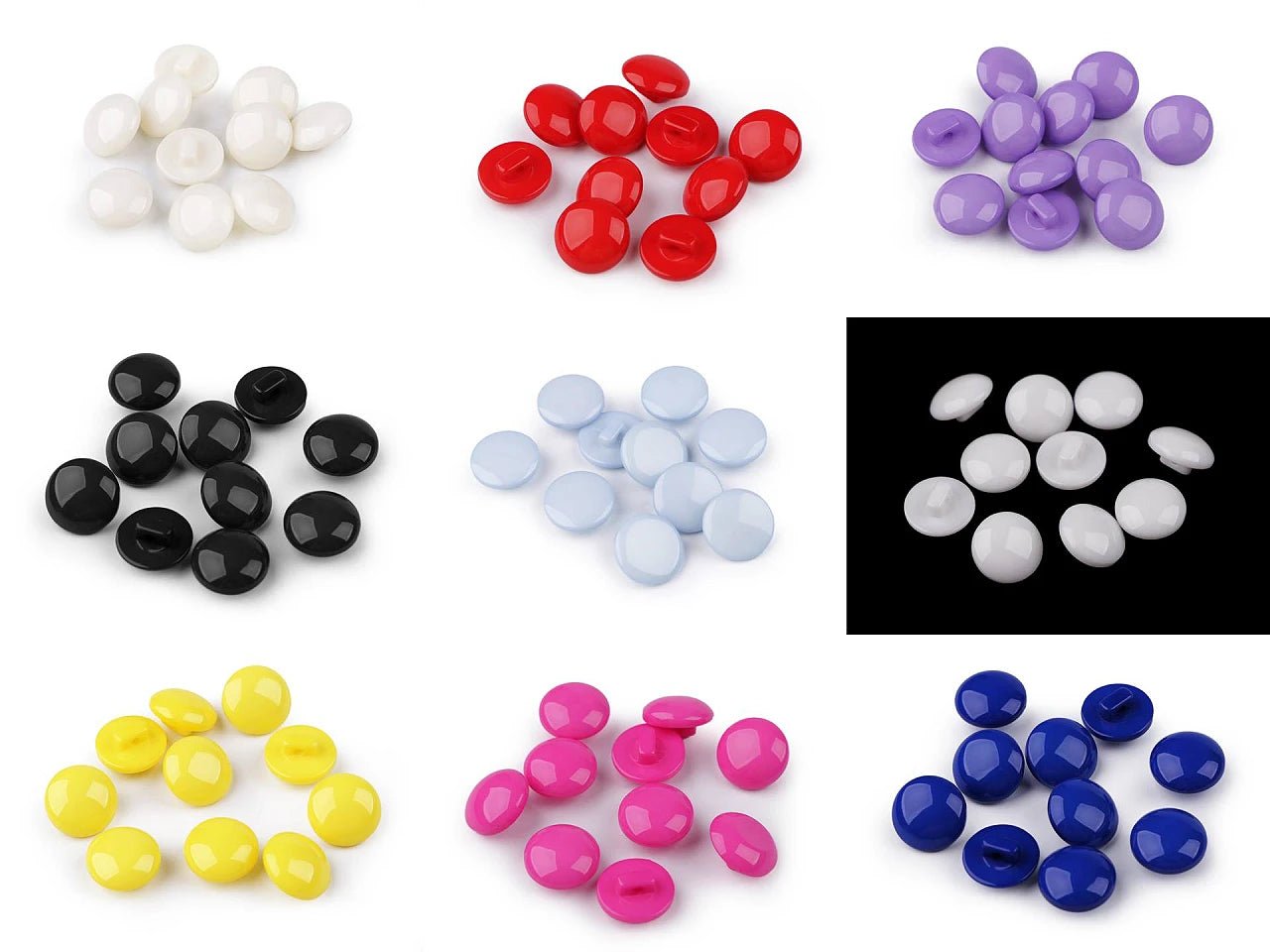 Shank buttons 12.5 mm - light blue