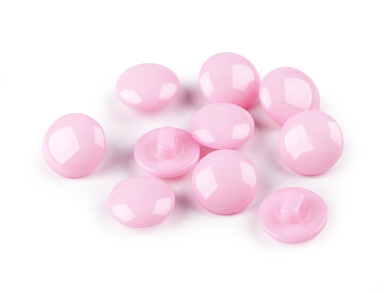 Bouton à queue 12.5 mm - rose tendre