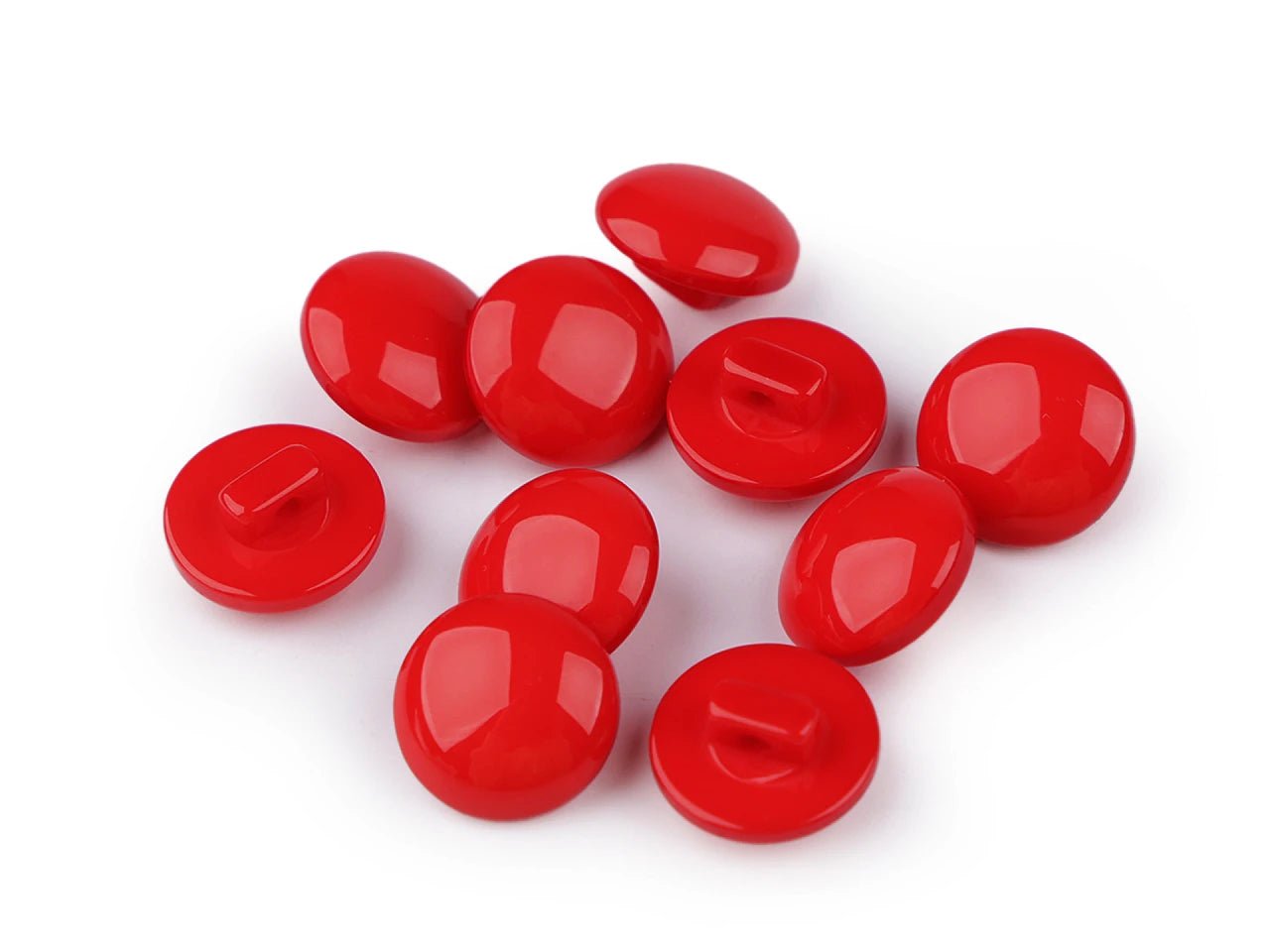 Boutons à queue 12.5 mm - rouges