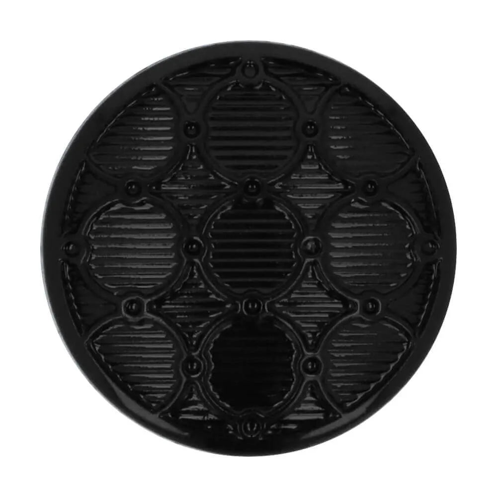Image de bouton à queue 15 mm - noir – disponible chez Šarlotes audumi