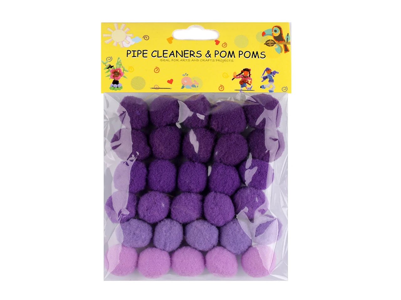 Lot de pompons Ø20 mm | 30 pièces | variantes de différentes couleurs