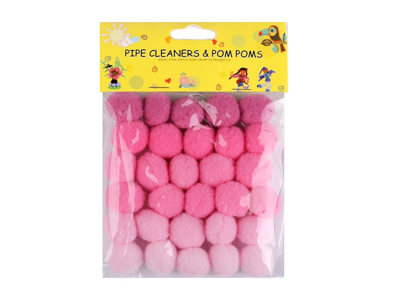 Lot de pompons Ø20 mm | 30 pièces | variantes de couleurs assorties