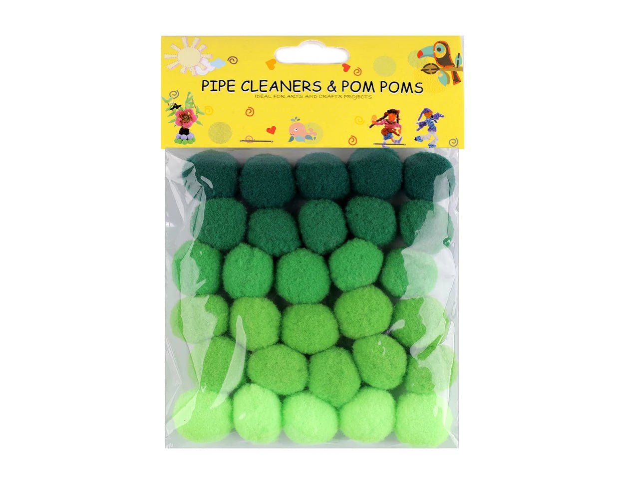 Lot de pompons Ø20 mm | 30 pièces | coloris assortis
