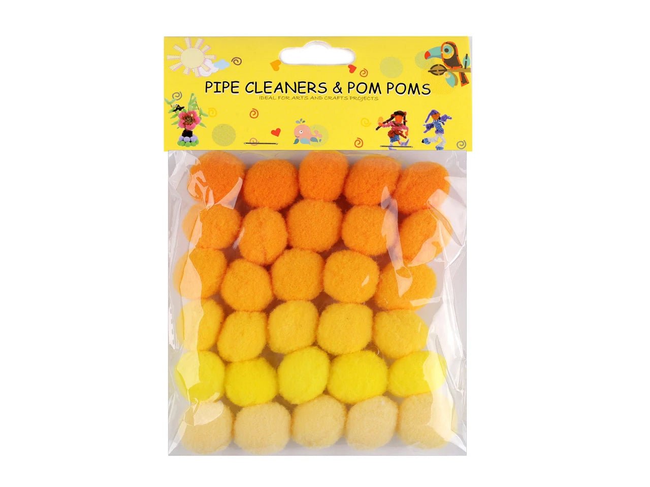 Set de pompons Ø20 mm | 30 pièces | variantes de couleurs assorties