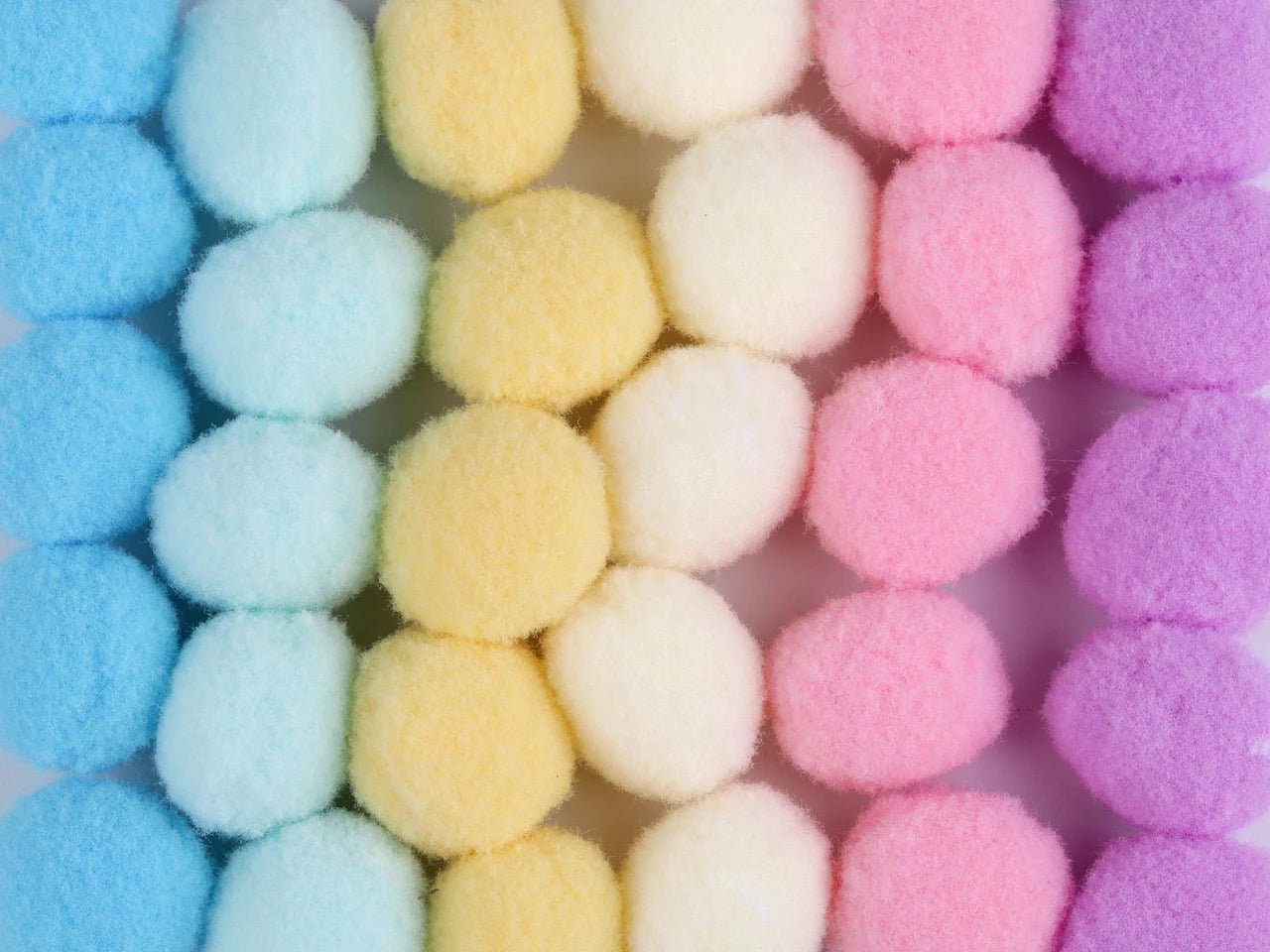Lot de pompons Ø20 mm | 30 pcs | couleurs assorties