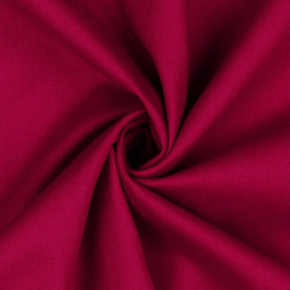 Tissu premium 100 % coton, teinte vive couleur baie 130 g/m²