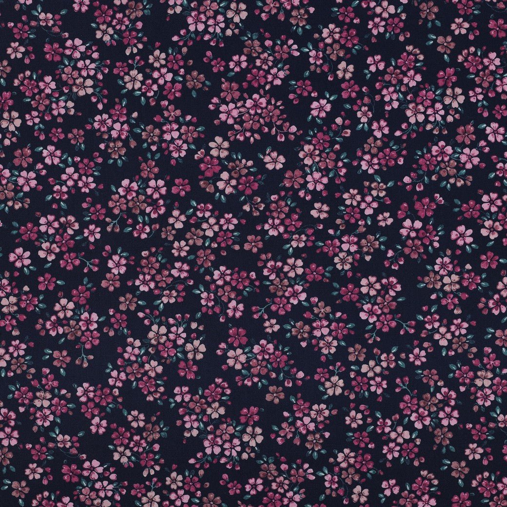 Image avec tissu Premium 100 % coton - petites fleurs 110 g/m² – disponible chez Šarlotes audumi