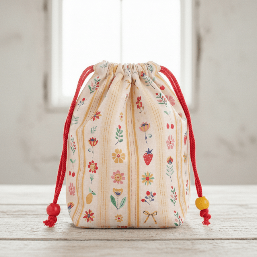 Image d’un tissu Premium 100 % coton - ornements en lignes 115 g/m² – disponible chez Šarlotes audumi