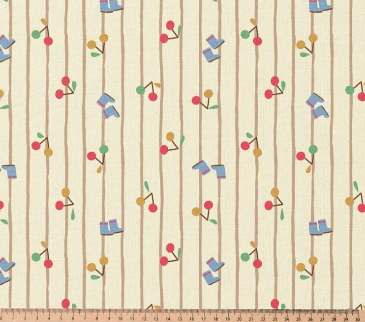 Image en tissu 100 % coton Premium - motif printanier ludique 115 g/m² – disponible chez Charlotte