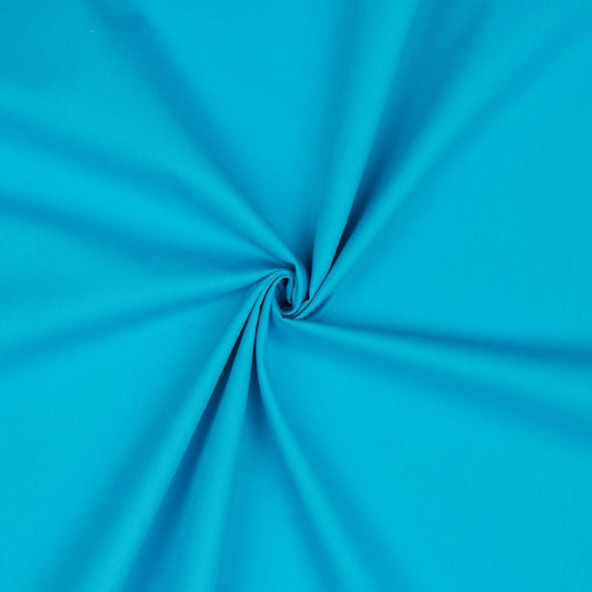 Tissu premium 100 % coton - turquoise 130 g/m²