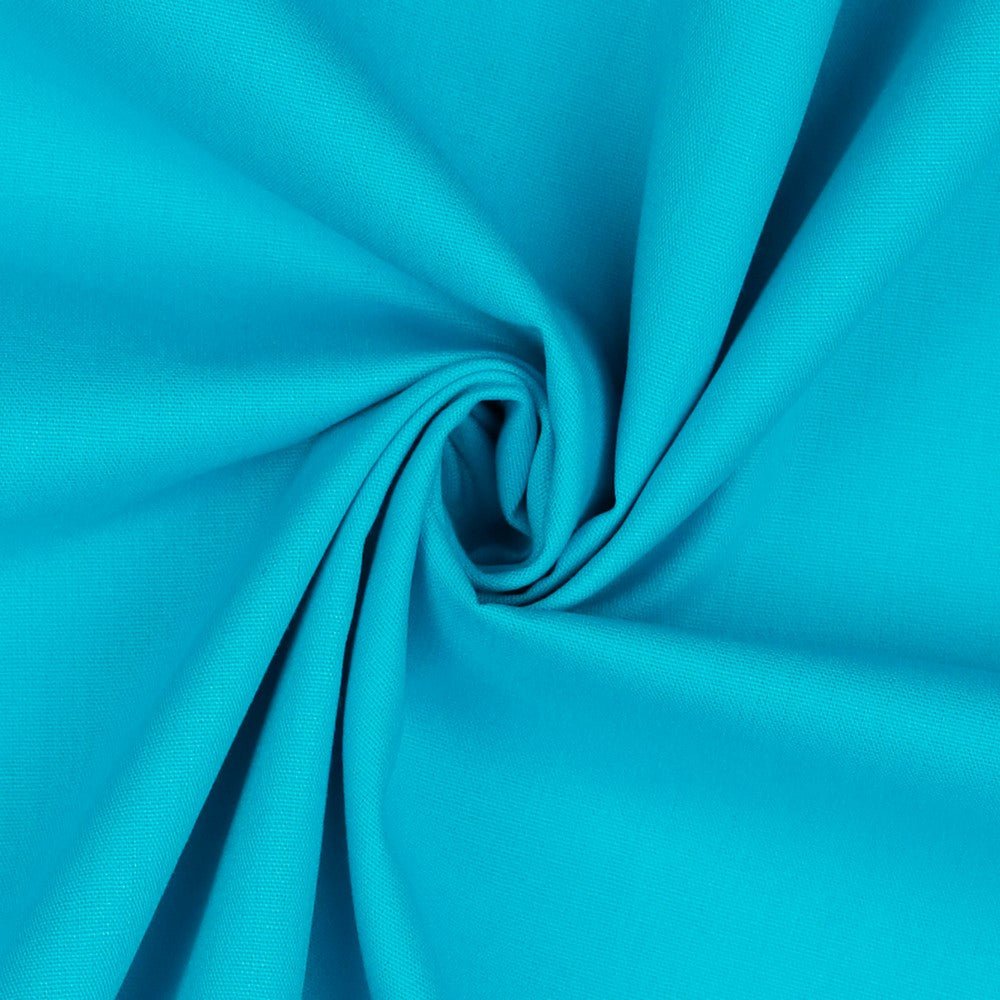 Premium 100% cotton fabric - turquoise 130 g/m²